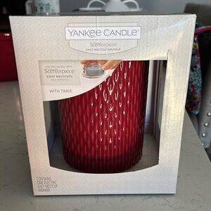 Yankee Candle Red Accent Glass Holder
